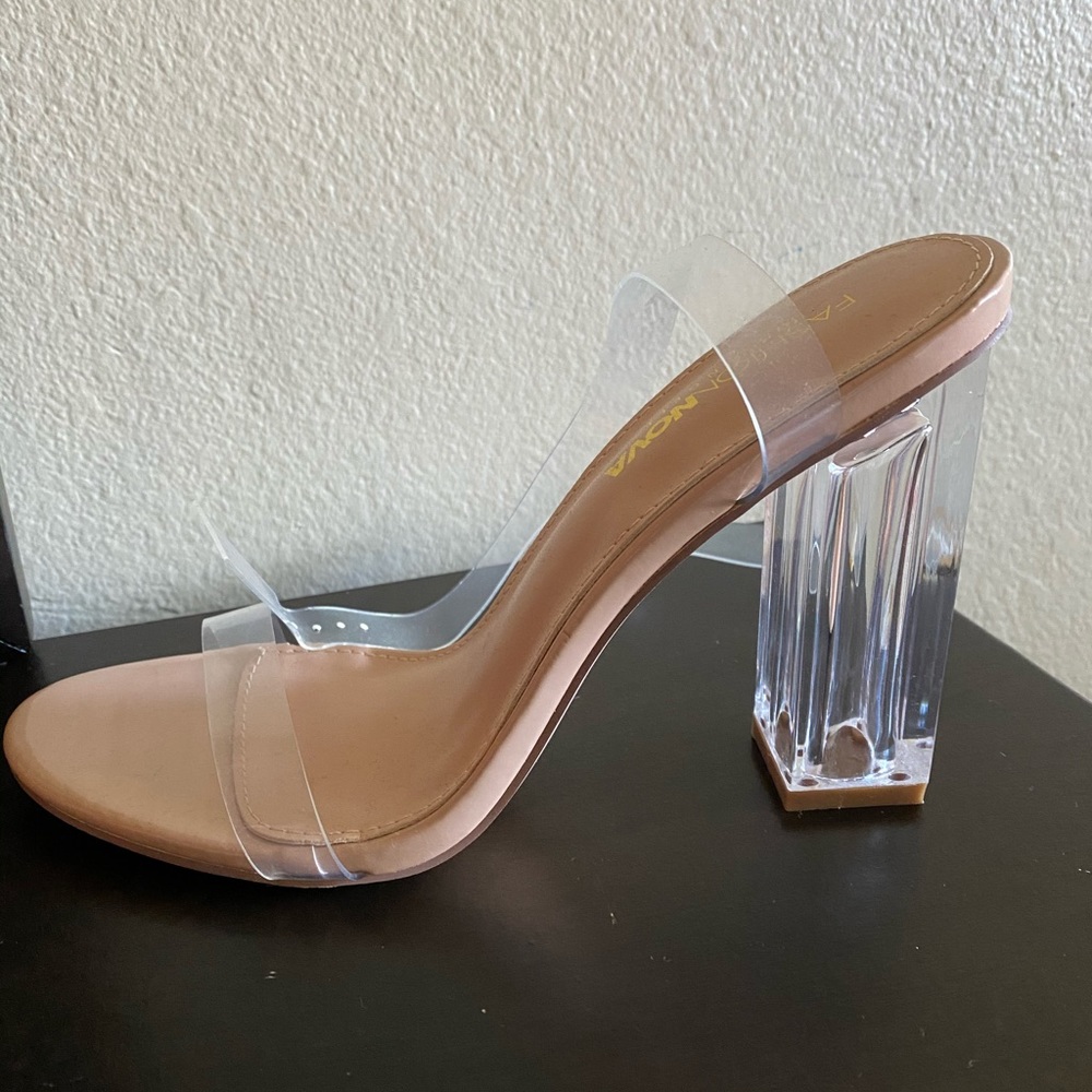 Fashion Nova Clear Heels